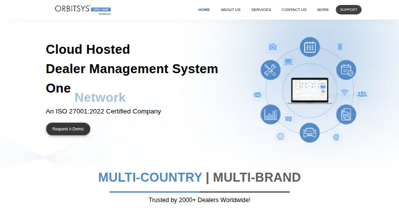 Orbitsys CRM-DMS's website
