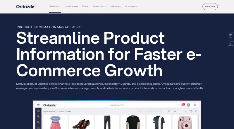 The Ordazzle PIM homepage