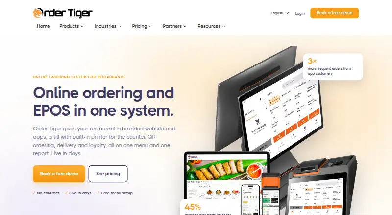 The Order Tiger homepage