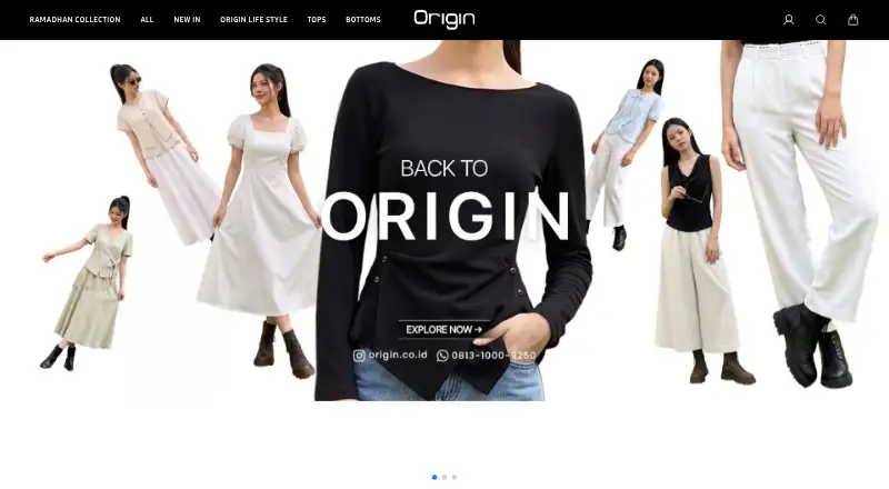 ORIGIN's website