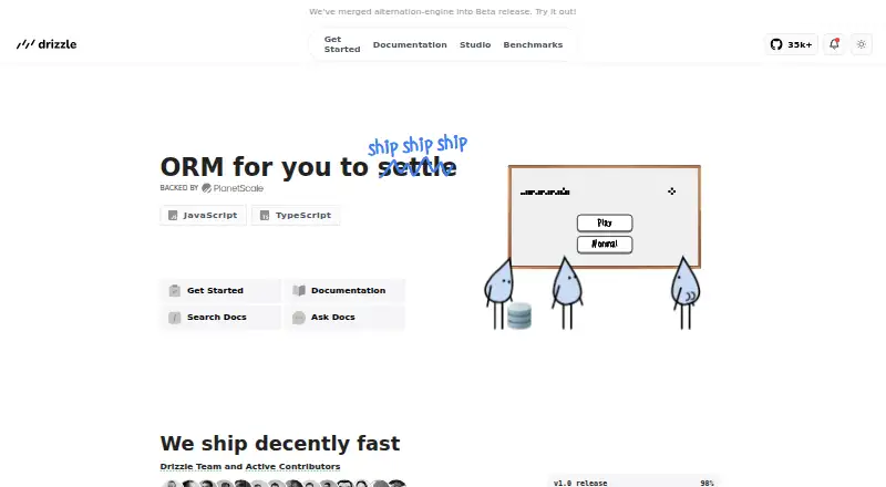 Drizzle ORM's website