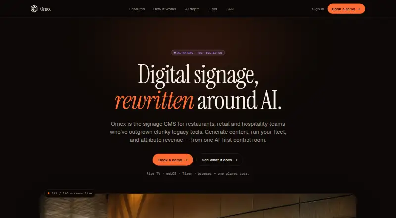 Ornex's website