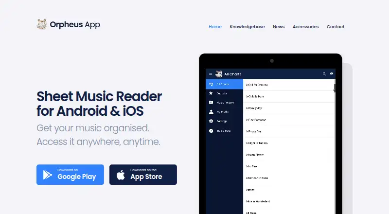 Orpheus's website