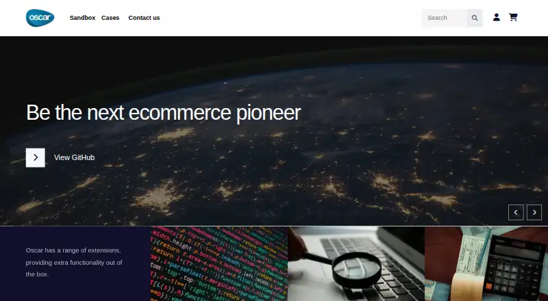 The Oscar homepage