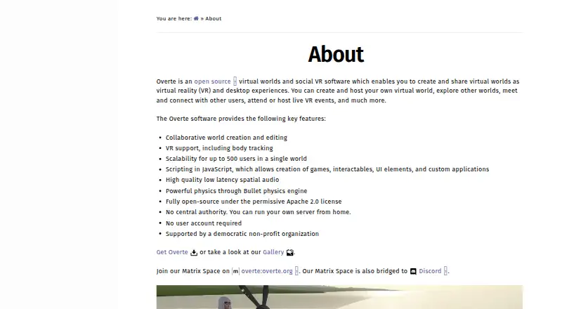 Overte's website