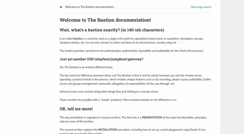 The Bastion's website