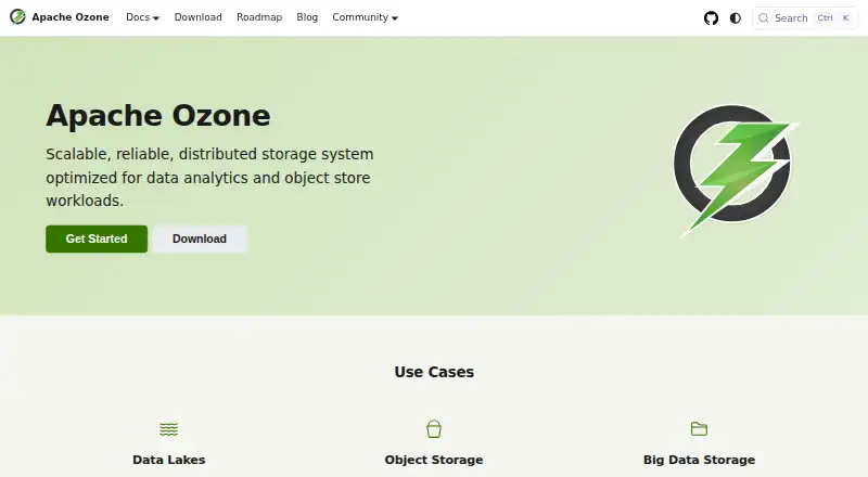 Apache Ozone's website