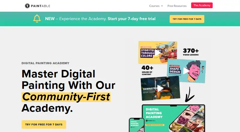 Paintable's website