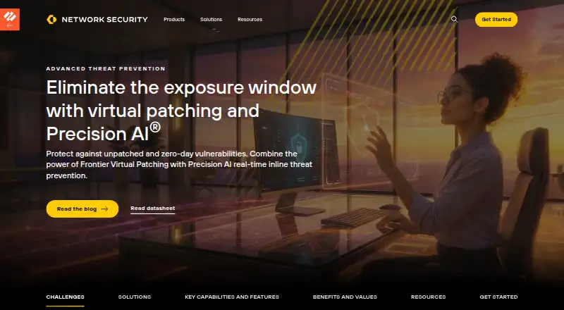 Palo Alto Networks Advanced Threat Prevention's website