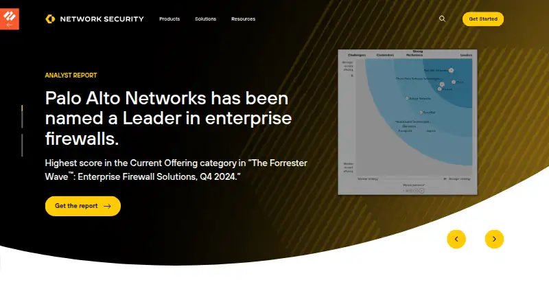 Palo Alto Networks WildFire's website