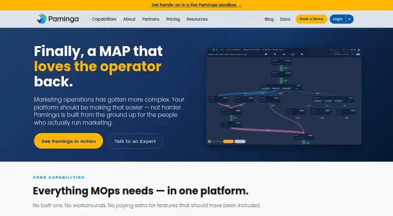 The Paminga homepage