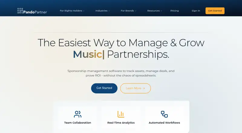PandoPartner's website