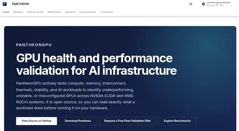 Pantheon GPU's website