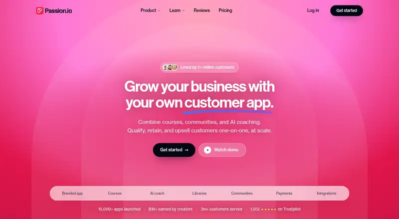 Passion.io's website