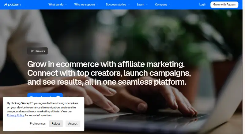 The Pattern Creators homepage