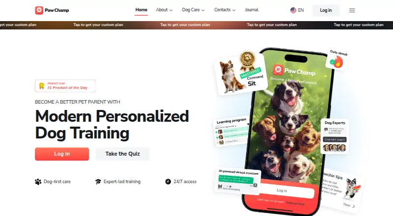PawChamp's website