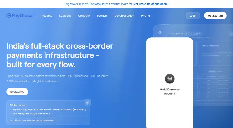 PayGlocal's website
