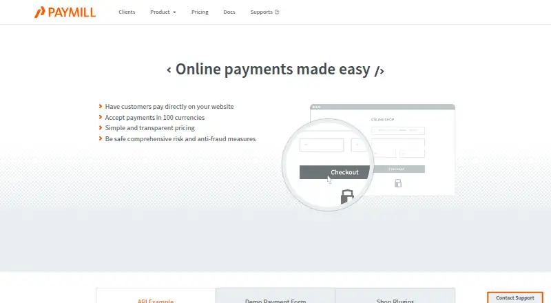 PAYMILL's website