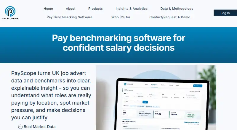 PayScope U's website