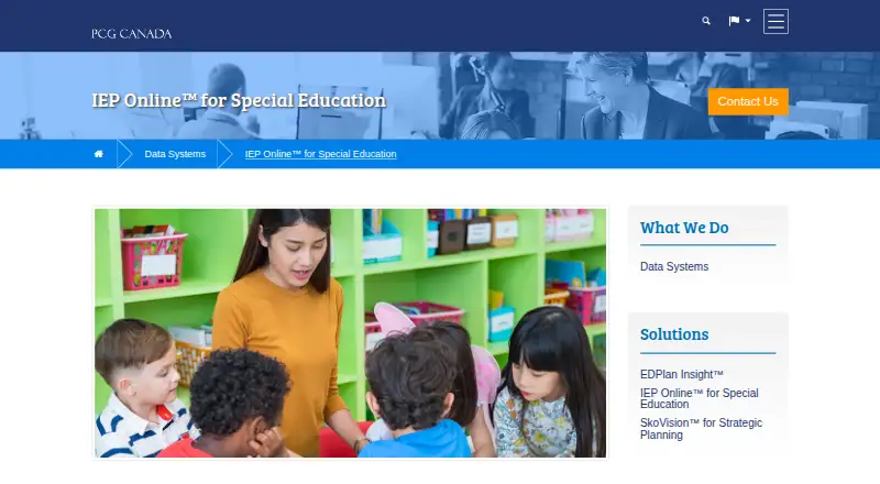 IEP Online's website