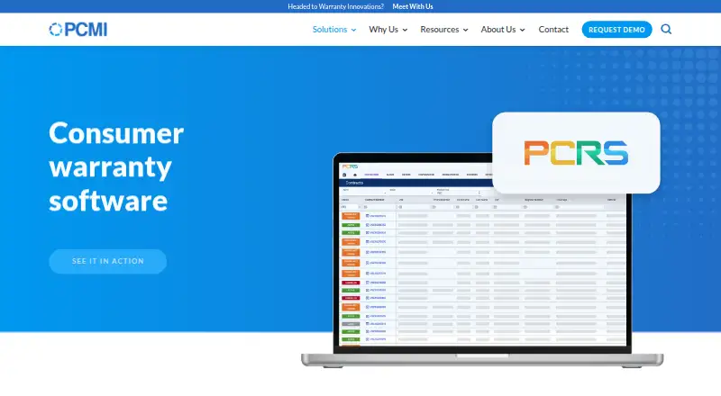 PCMI PCRS Consumer's website