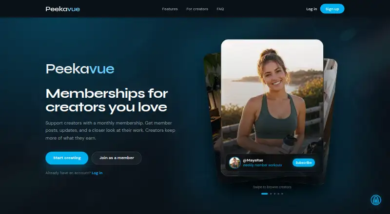 Peekavue's website