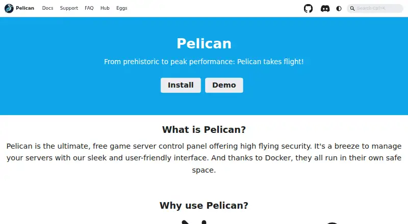 Pelican Panel's website