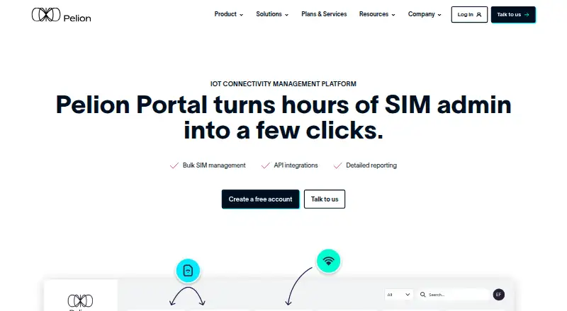 Pelion Portal's website