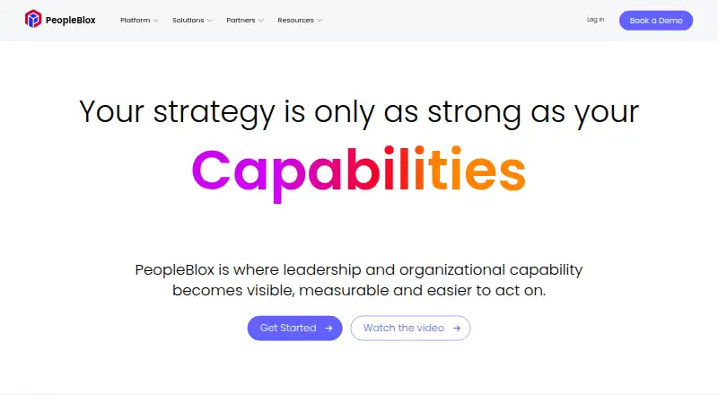 The PeopleBlox homepage