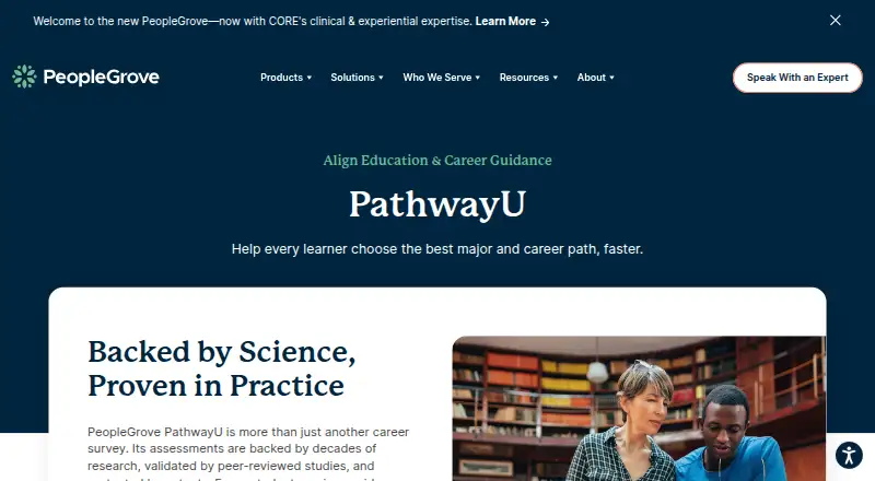 PathwayU's website