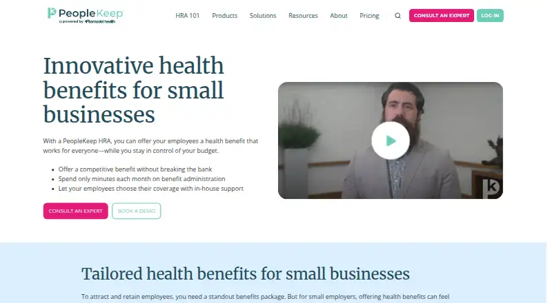 PeopleKeep's website