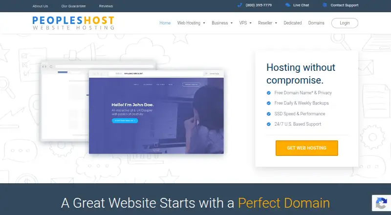PeoplesHost's website
