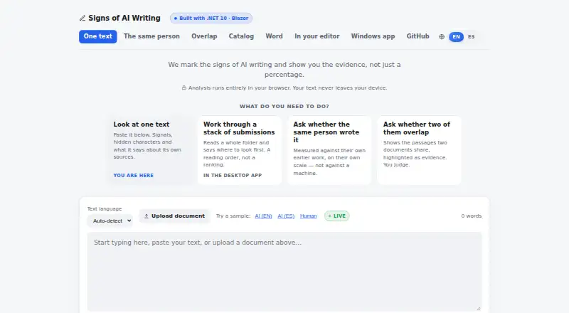 Signs of AI's website