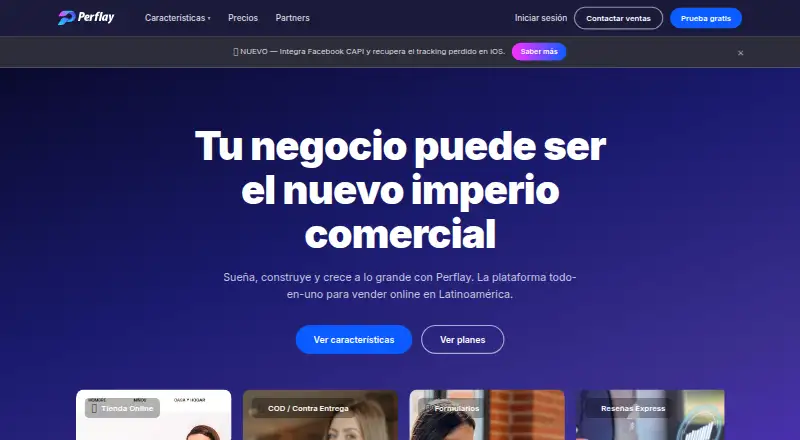 The Perflay homepage