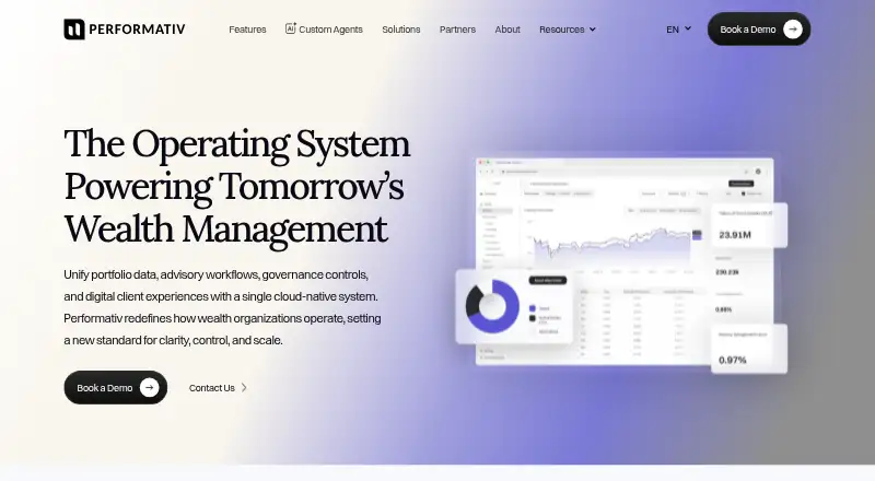 Performativ's website