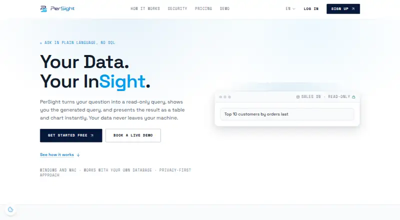 PerSight's website