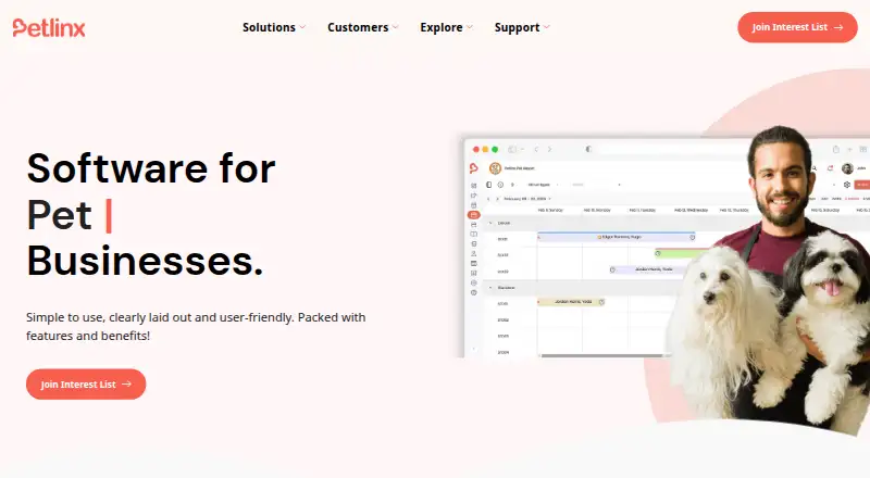 PetLinx's website