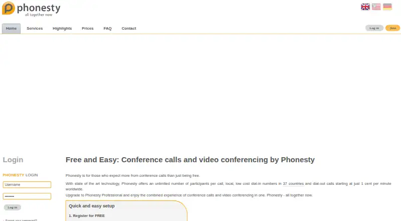 Phonesty's website
