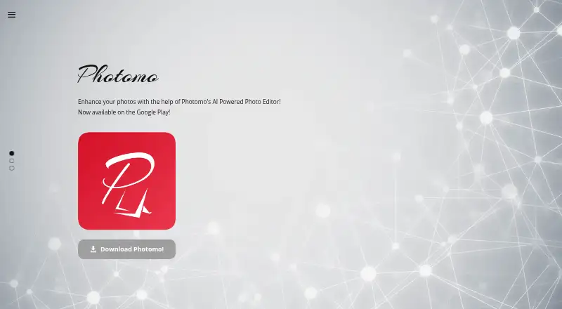 The Photomo homepage