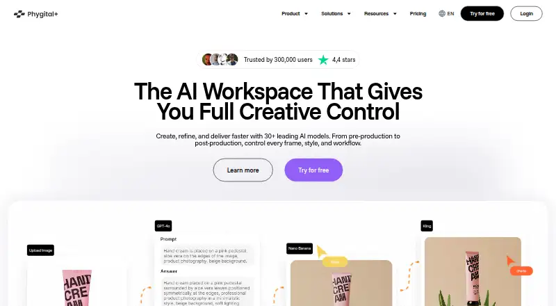 The Phygital+ homepage
