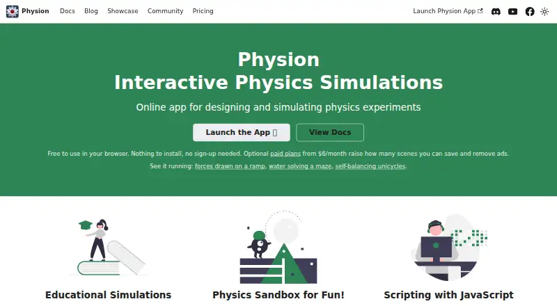 The Physion homepage