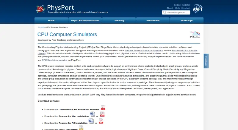 The CPU Computer Simulators homepage