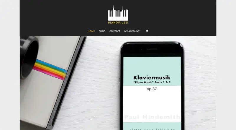 Piano Files's website