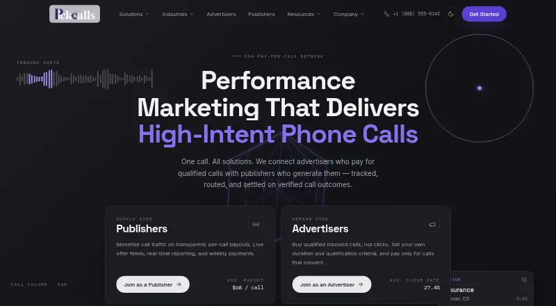 Pick Calls's website