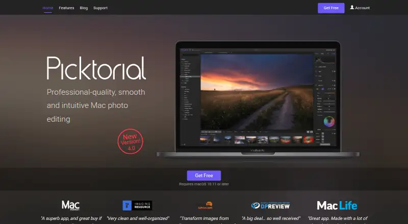Picktorial's website