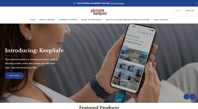 Picture Keeper's website