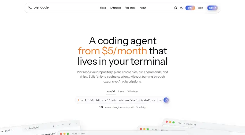Pier's website