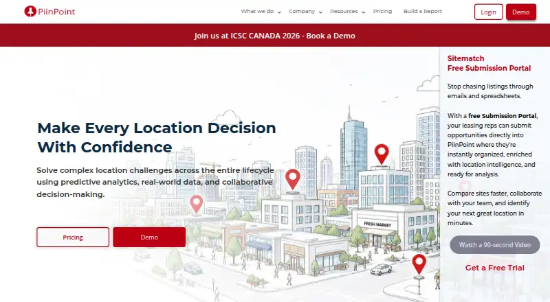 PiinPoint's website