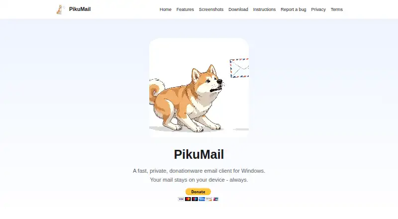 PikuMail's website