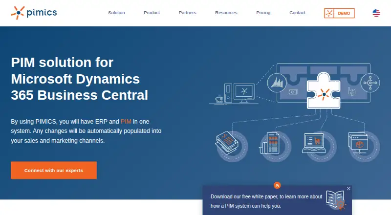 The Pimics PIM homepage